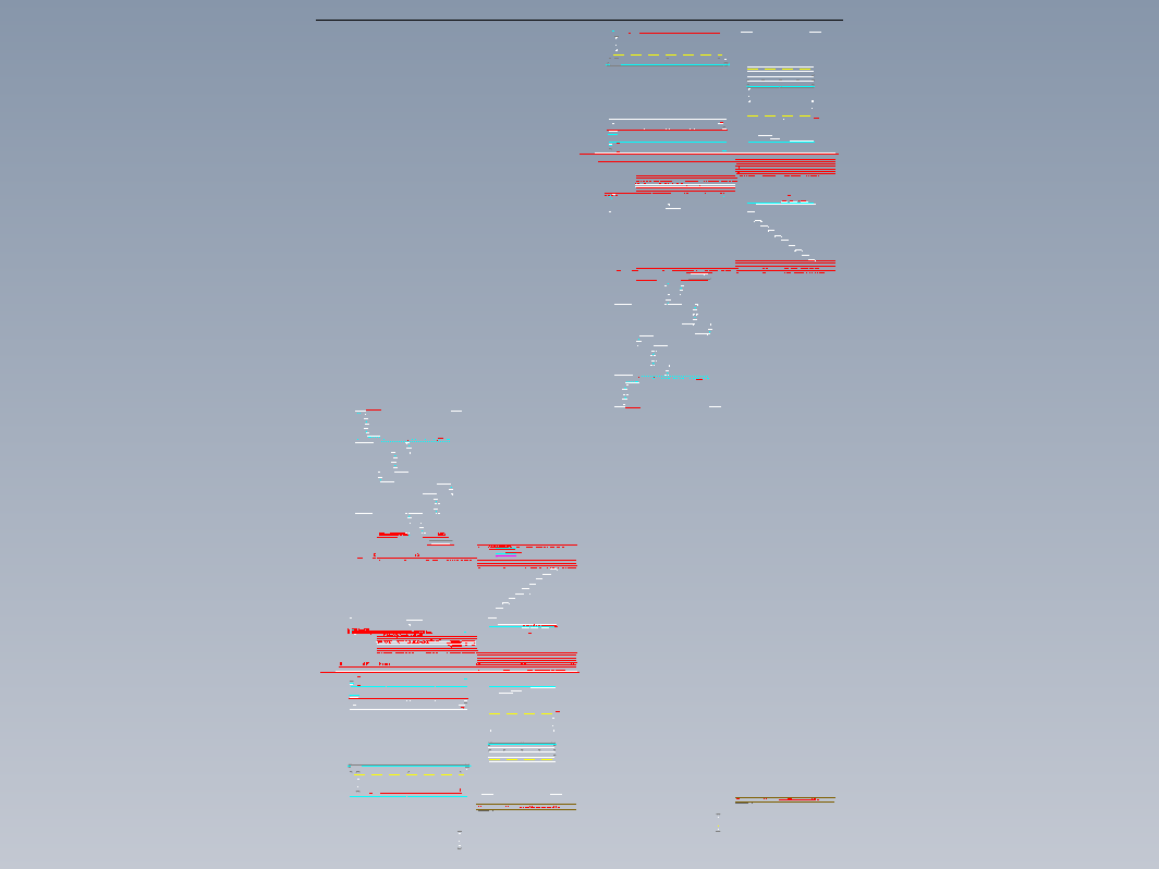 釉烧窑低箱砌筑截面图