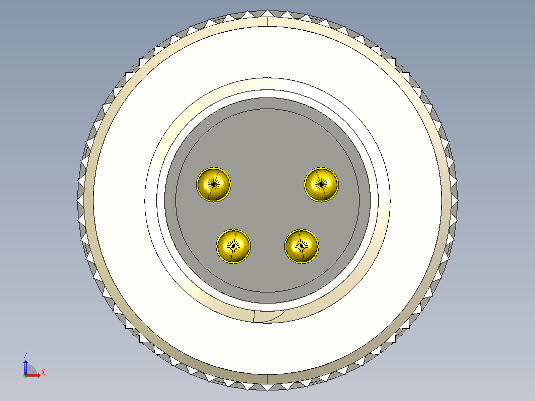 M8传感插连接器直型公插4芯