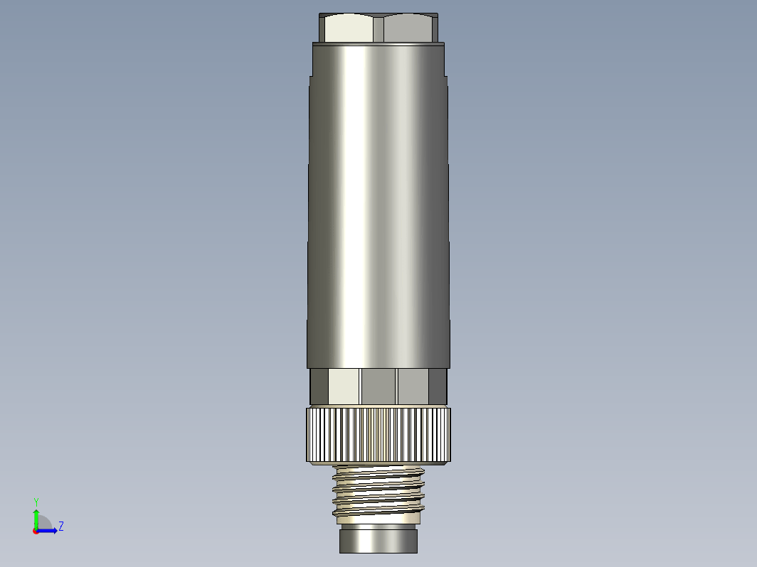 M8传感插连接器直型公插4芯