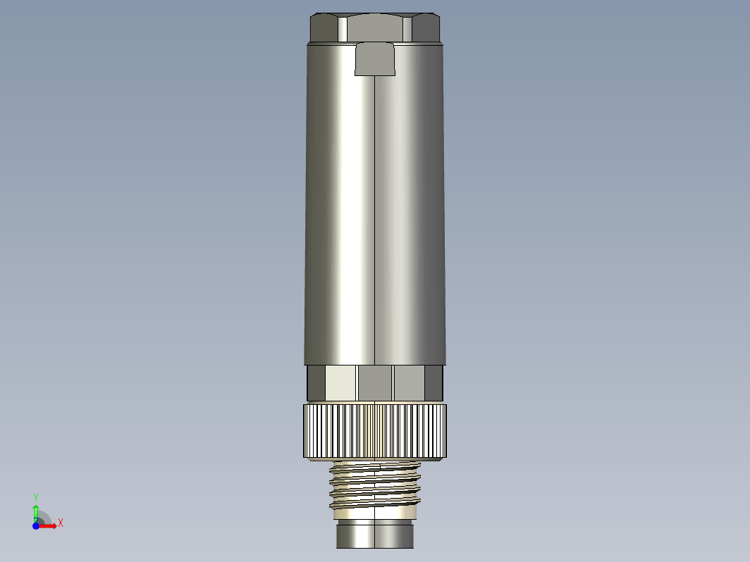 M8传感插连接器直型公插4芯