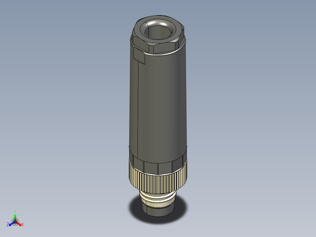 M8传感插连接器直型公插4芯