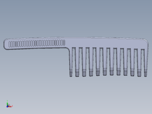 梳头三维模型缩略图