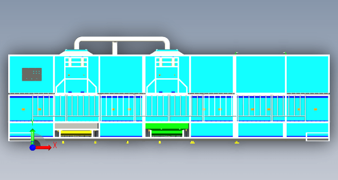 F0220-超声波清洗生产线设计三维模型