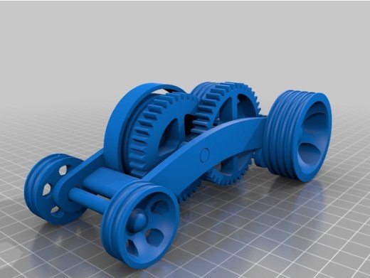 全3D打印弹簧玩具小车缩略图