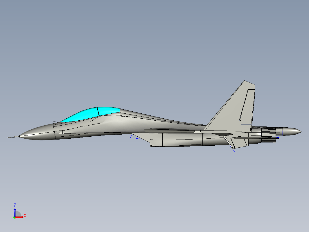 sukhoi su 30mk苏30战斗机造型