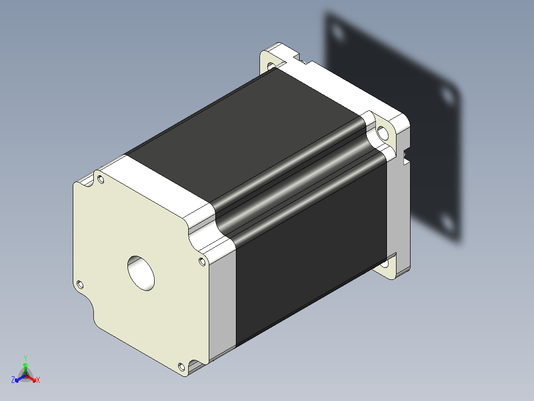 步进电机3D图86J12126-623(Z)-16