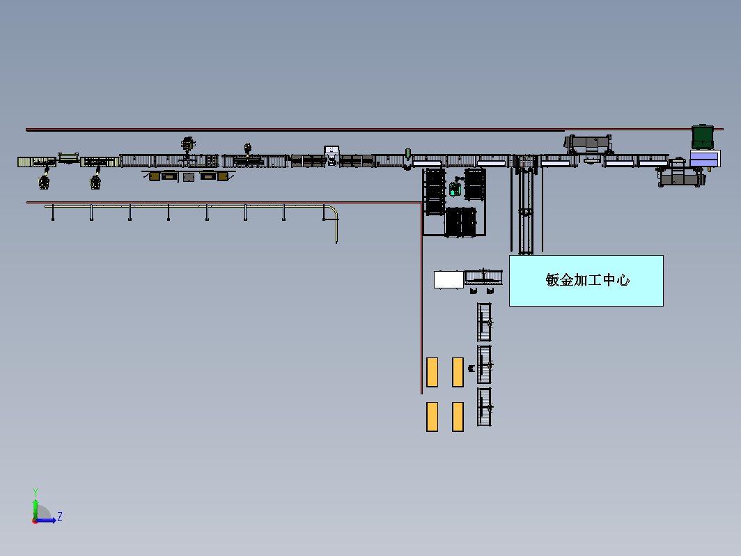 门板壁板多功能生产线（折弯、焊接、打磨、喷粉）