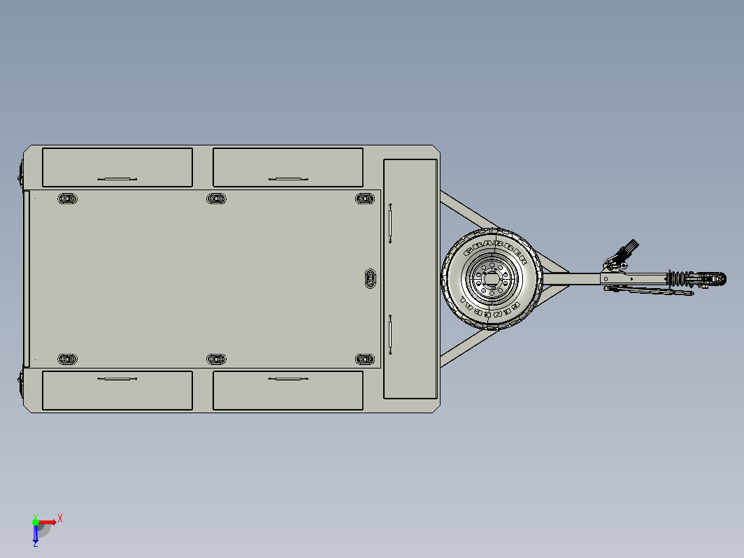 1.5T挂车拖车