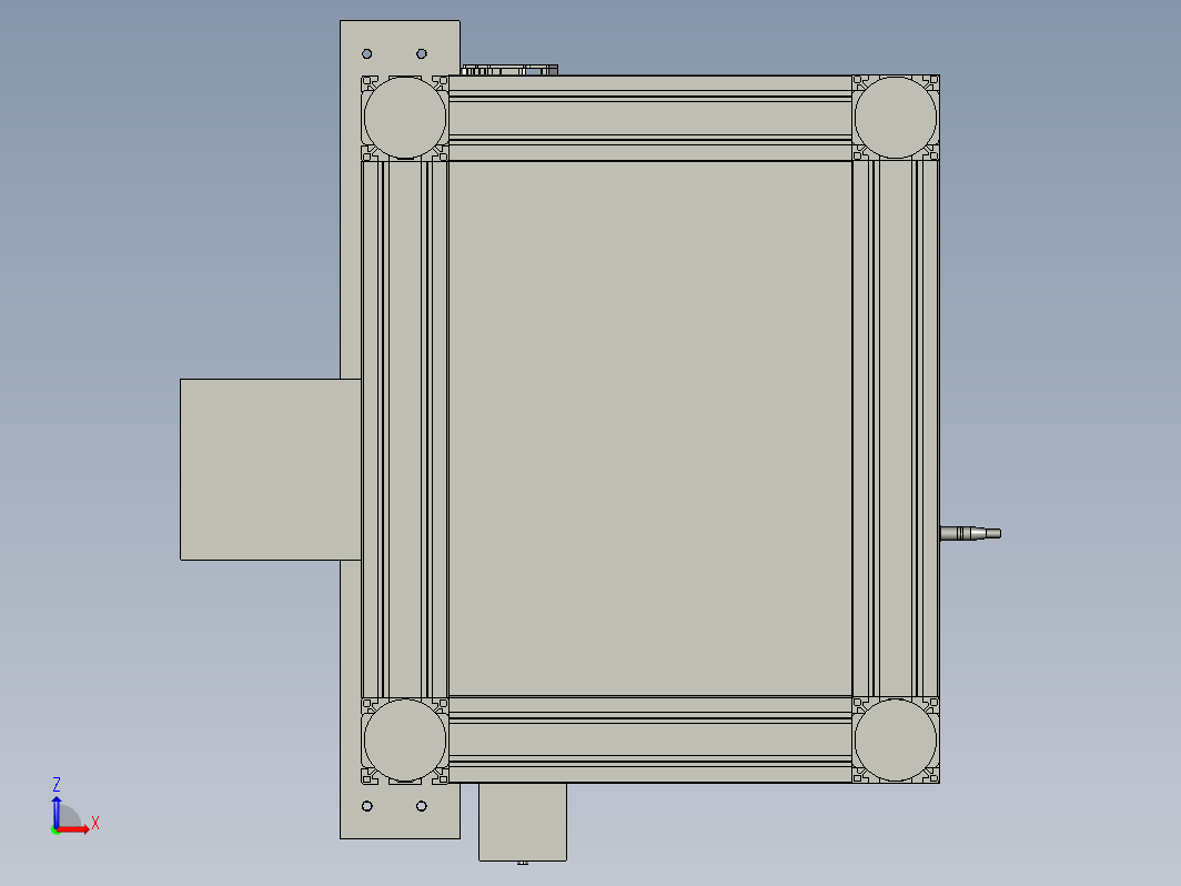 视觉检测工作站3D模型