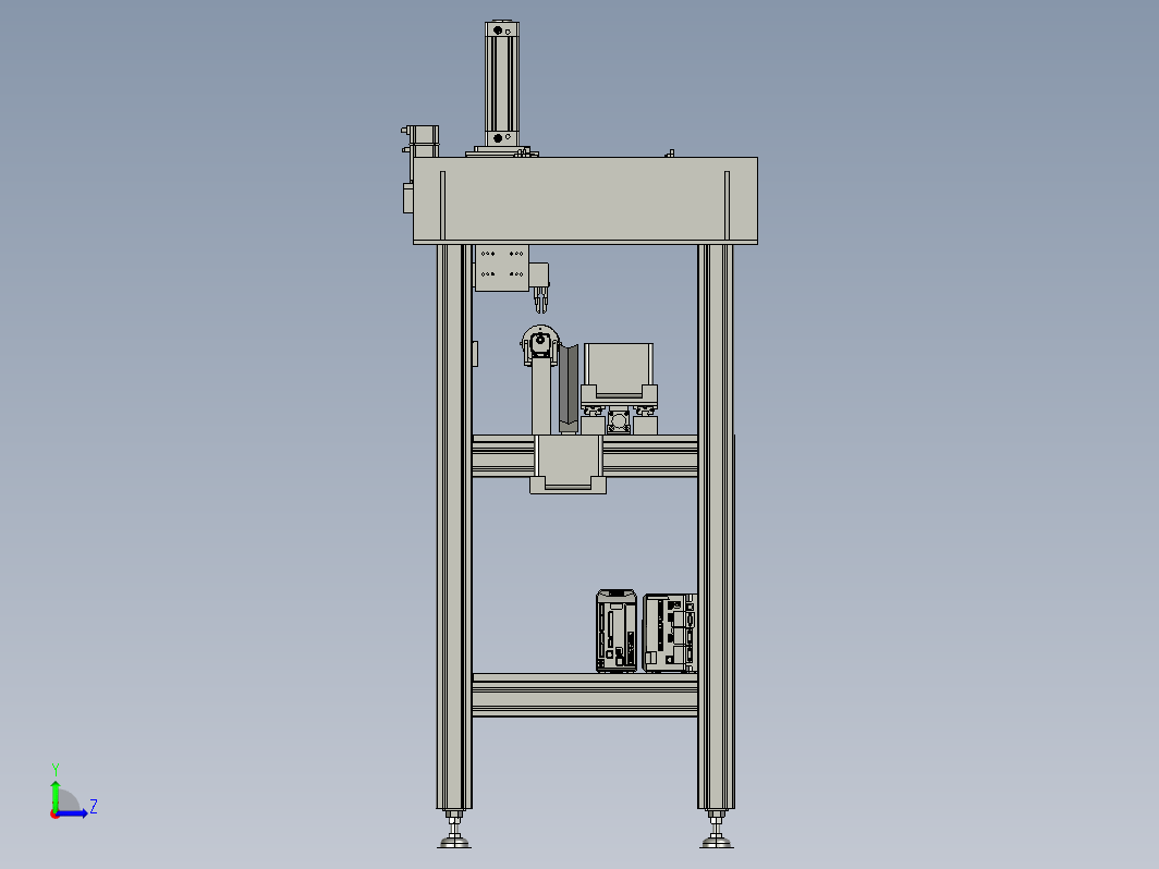 视觉检测工作站3D模型