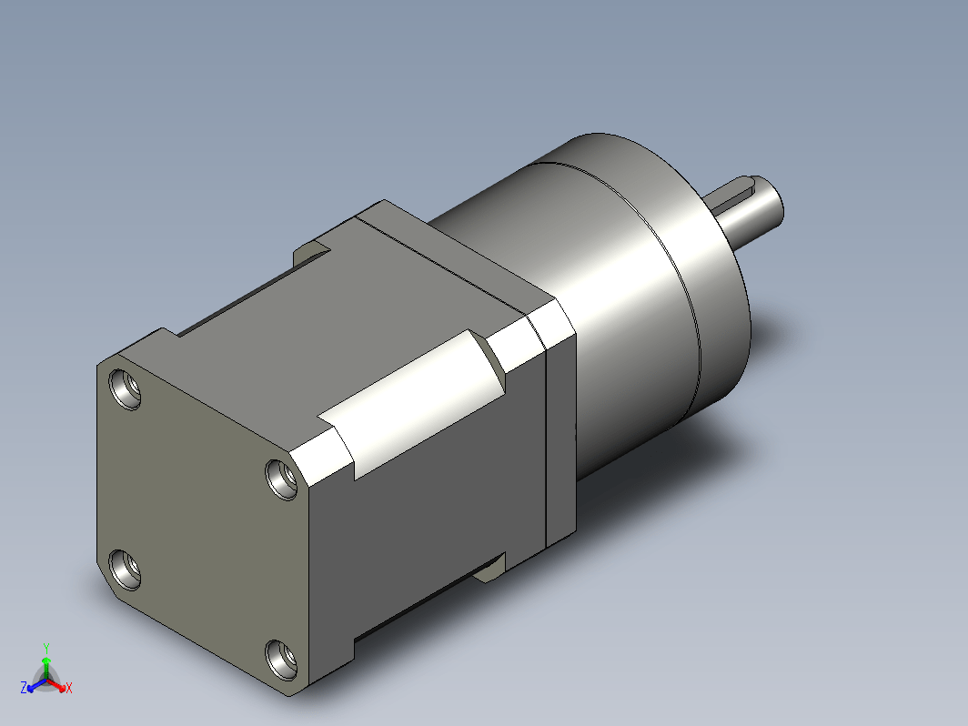 YK42HB47-PG10  42mm两相步进减速机电机（3D）