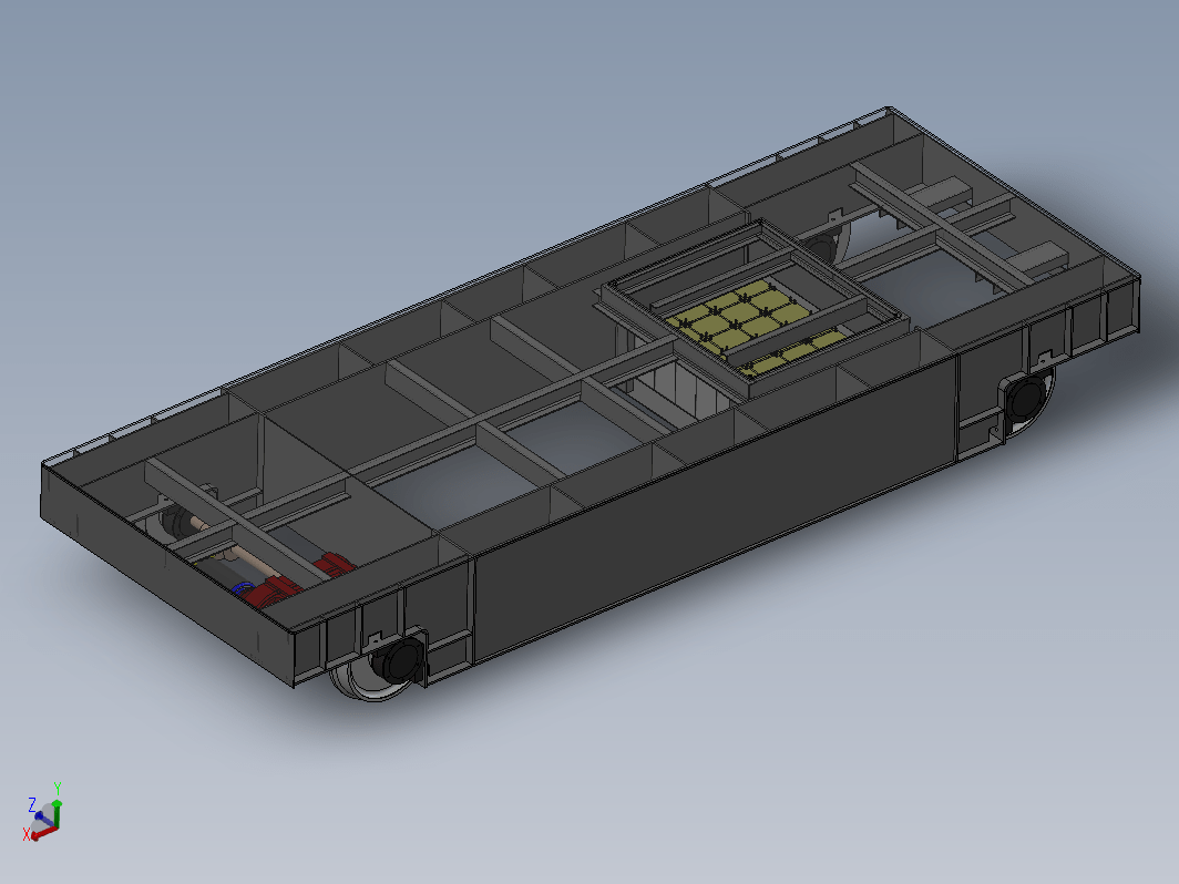 ELECTROCAR 60 TONS 6000X2200X800载重小车