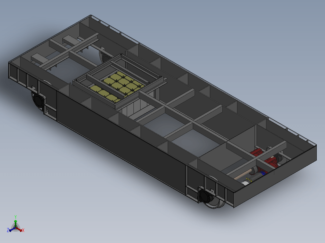 ELECTROCAR 60 TONS 6000X2200X800载重小车