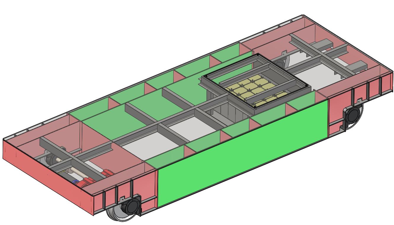 ELECTROCAR 60 TONS 6000X2200X800载重小车