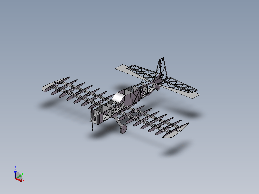 平面3D木质拼图飞机