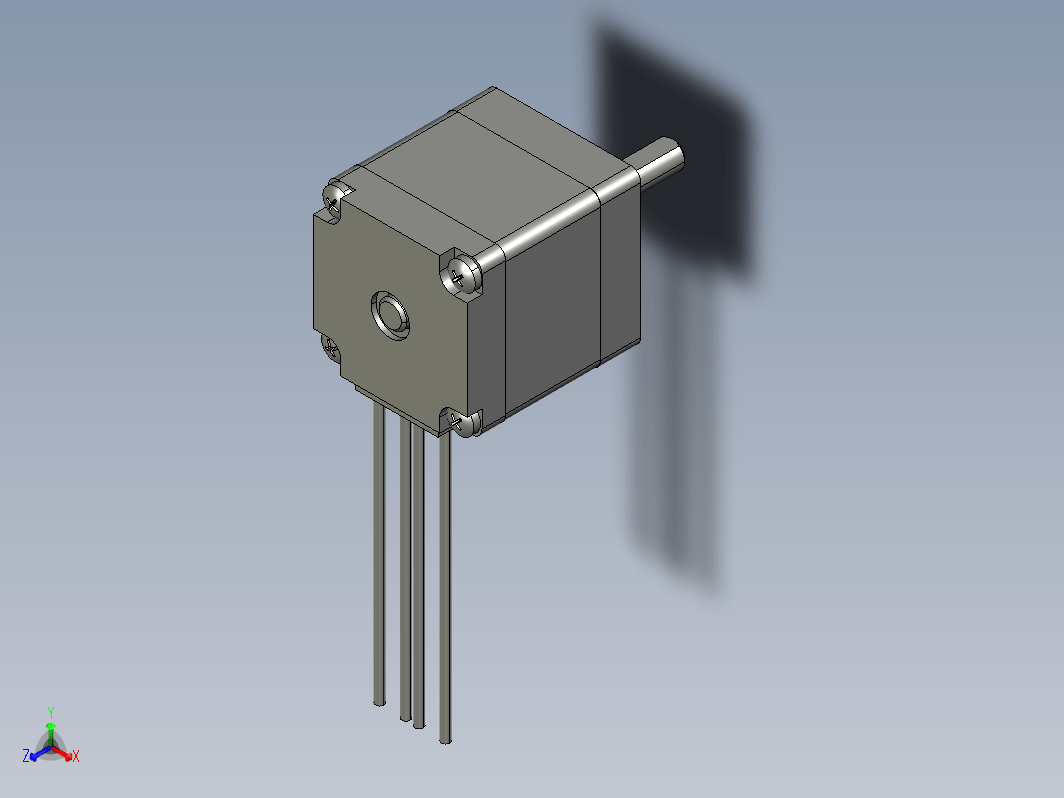 YK28HB32-01A  28mm两相步进电机（3D）