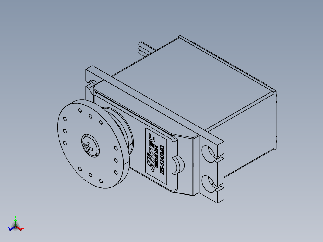 hitec 5245mg舵机外形