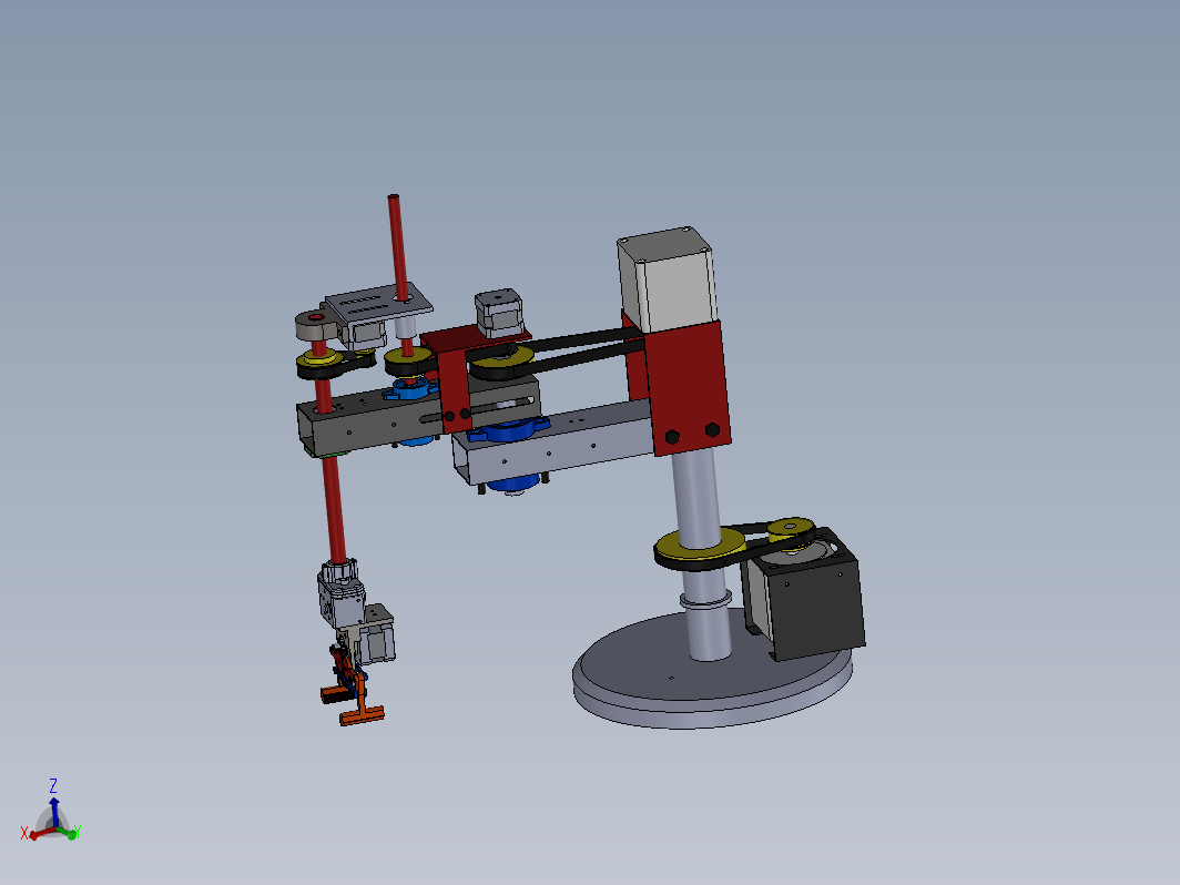 SCARA Robotic旋转关节机械臂机构