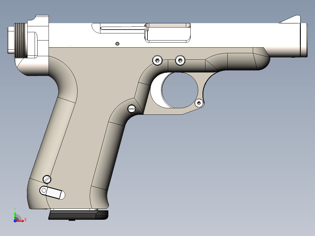 南非马斯格雷夫手枪玩具模型