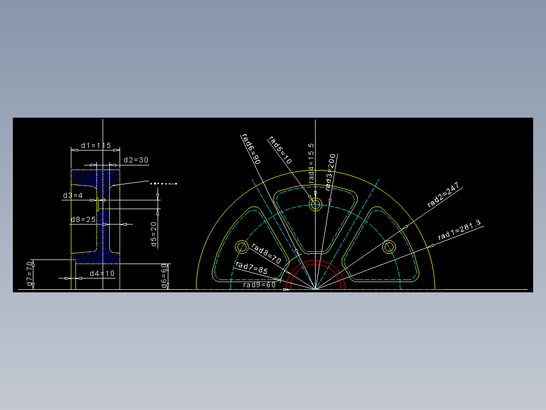 车轮设计AutoCAD