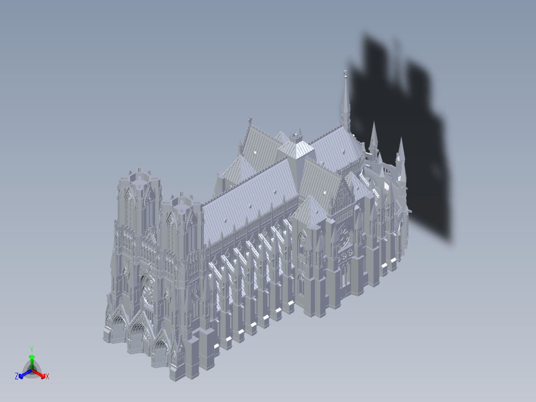 1116兰斯大教堂PROE设计