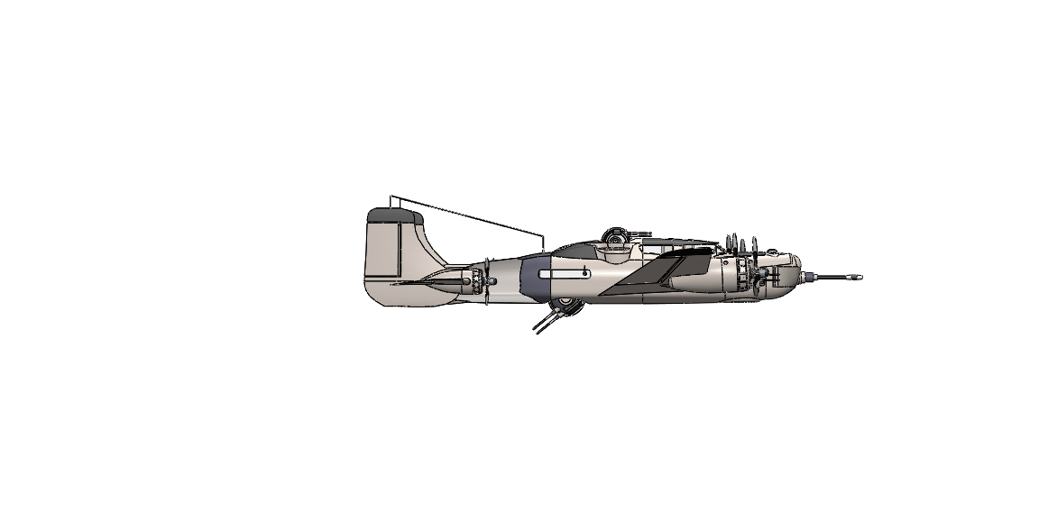 WW-ii轰炸机模型3D