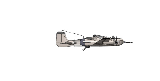 WW-ii轰炸机模型3D缩略图
