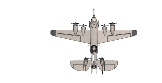 WW-ii轰炸机模型3D缩略图