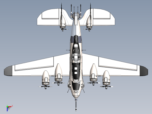WW-ii轰炸机模型3D缩略图