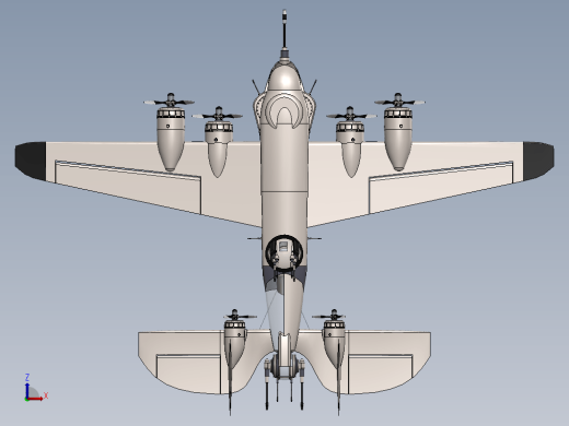 WW-ii轰炸机模型3D缩略图