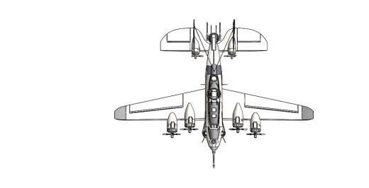 WW-ii轰炸机模型3D缩略图