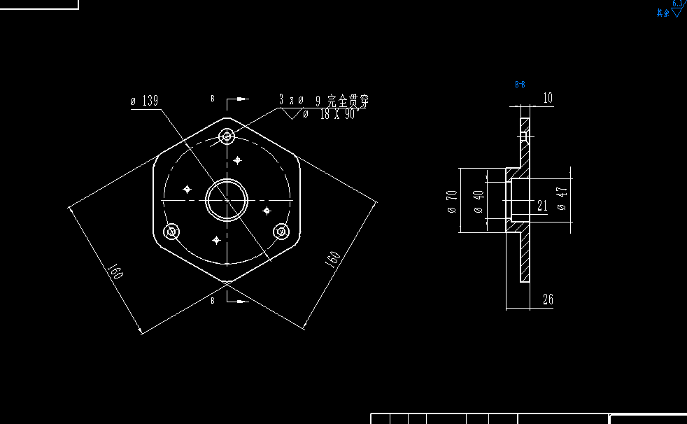 单自由度六足机器人CAD