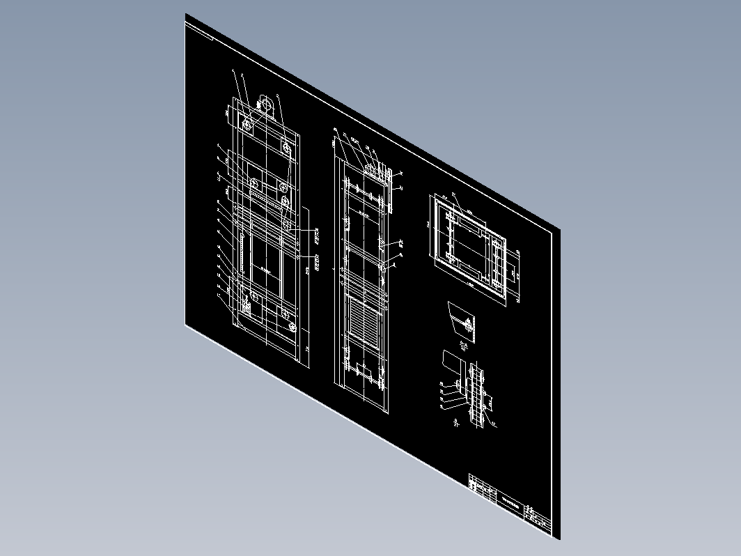 0124e型提升机结构图