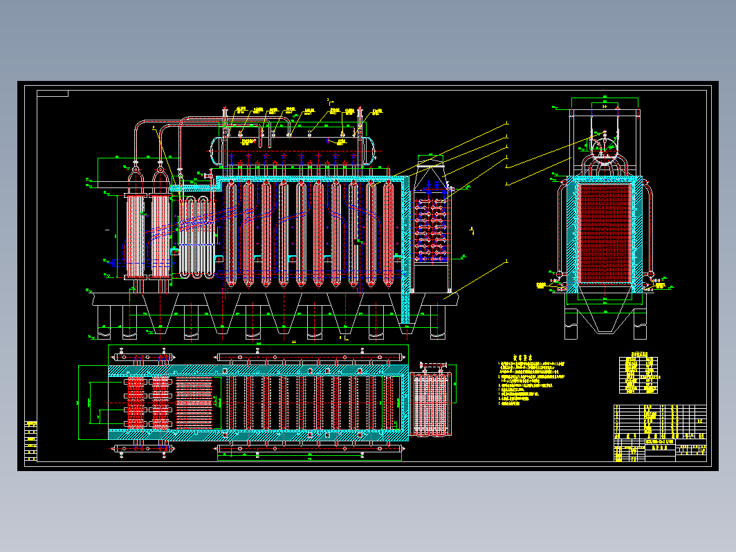 12吨余热锅炉总图