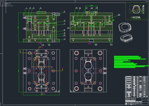手表外壳注塑模设计三维UG10.0带参+CAD+说明书缩略图