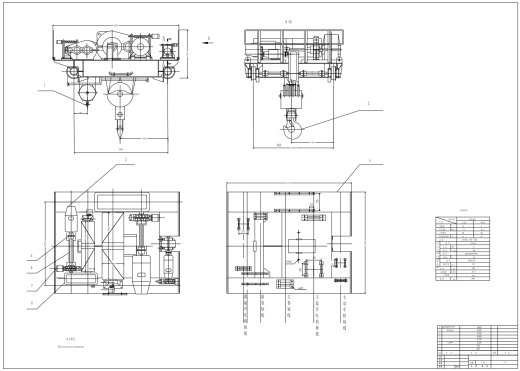 32∕8T双梁桥式起重机大车运行机构设计CAD+说明缩略图