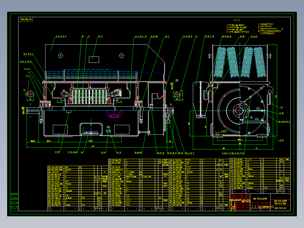 YMPS560 10kV电机装配图