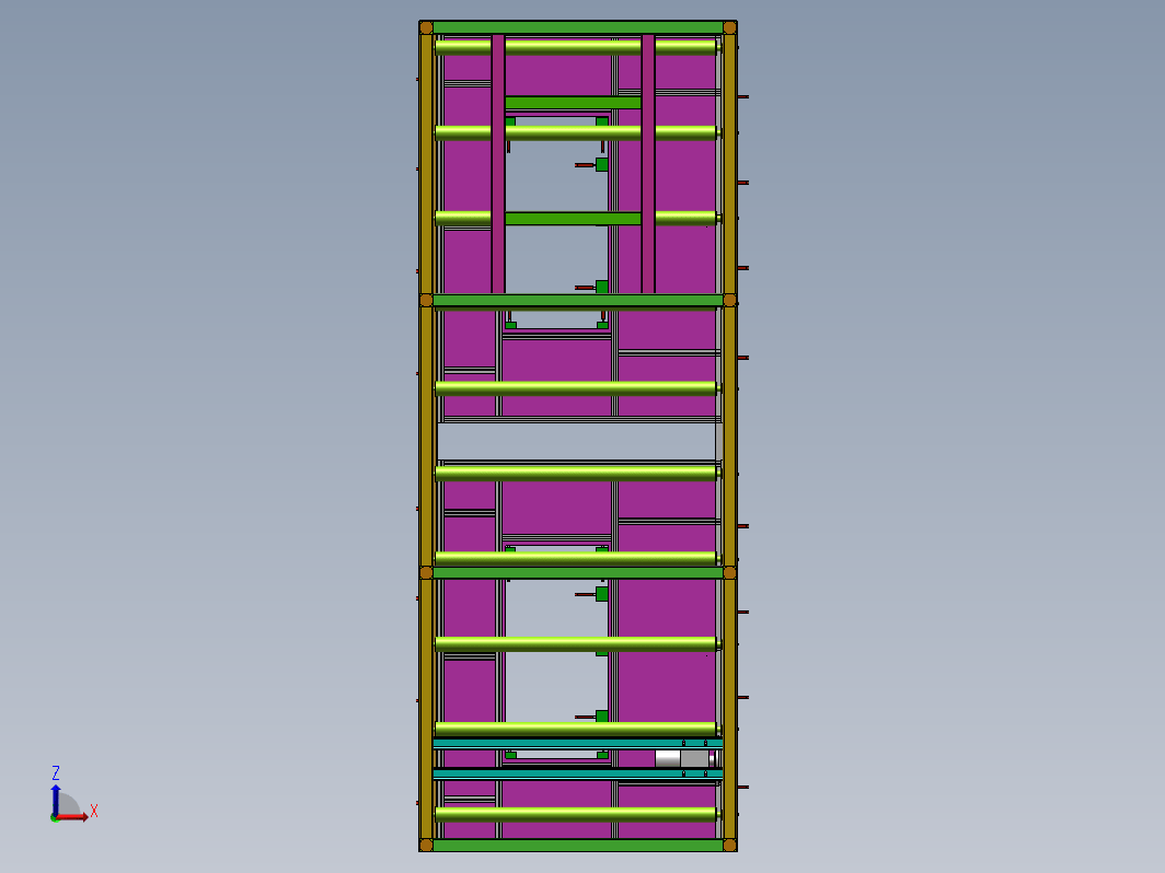 滚筒线式汽车车门安装夹具模型设备