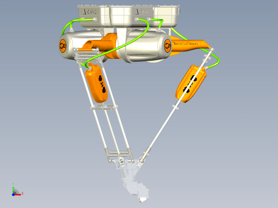 六轴三角机器人（delta机械手，蜘蛛手机械臂）