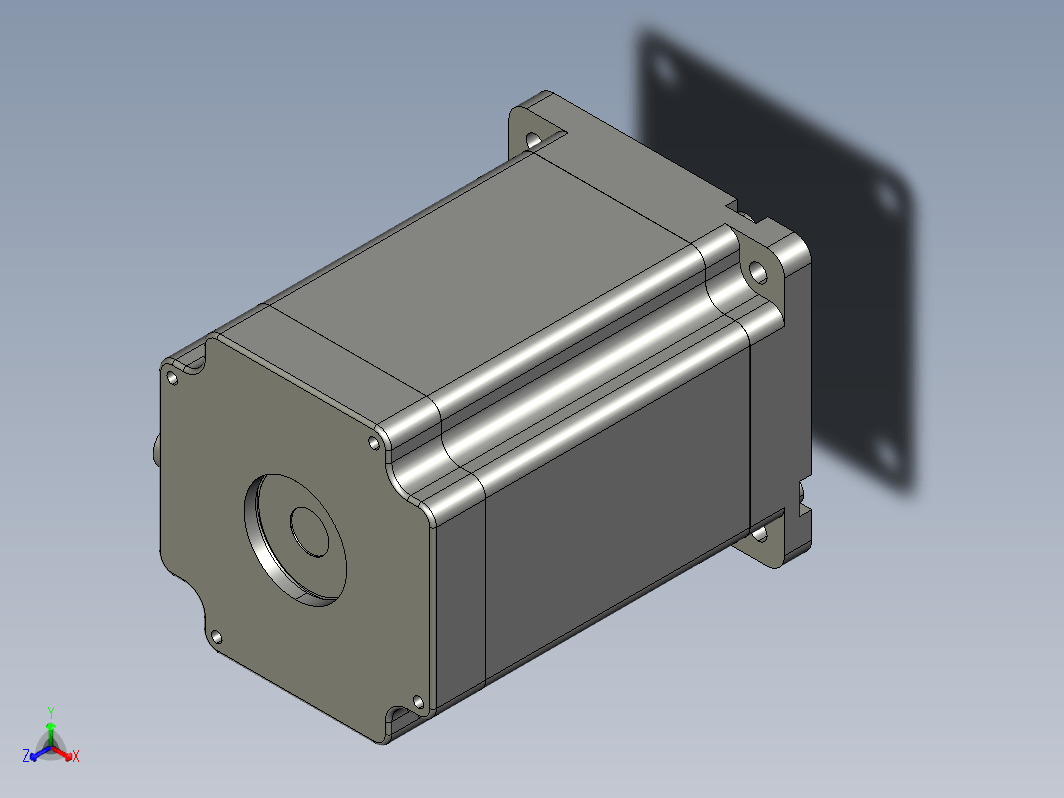 YK86HB118-06A  86mm两相步进电机（3D）