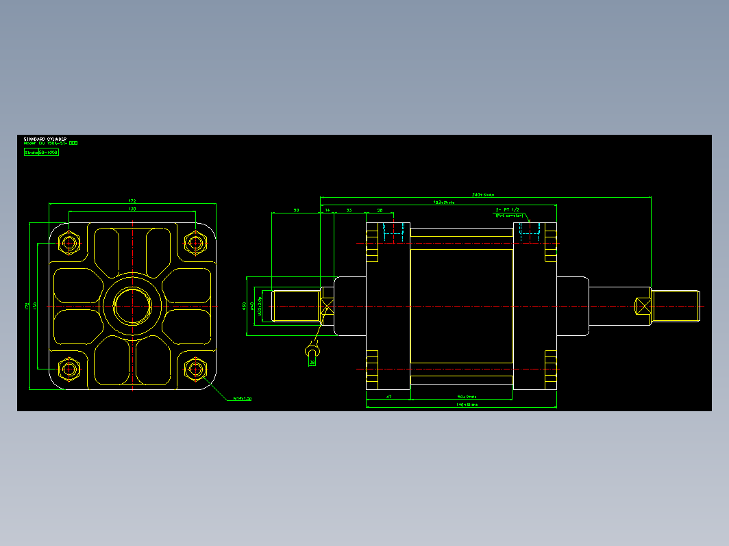 气缸 DUD150