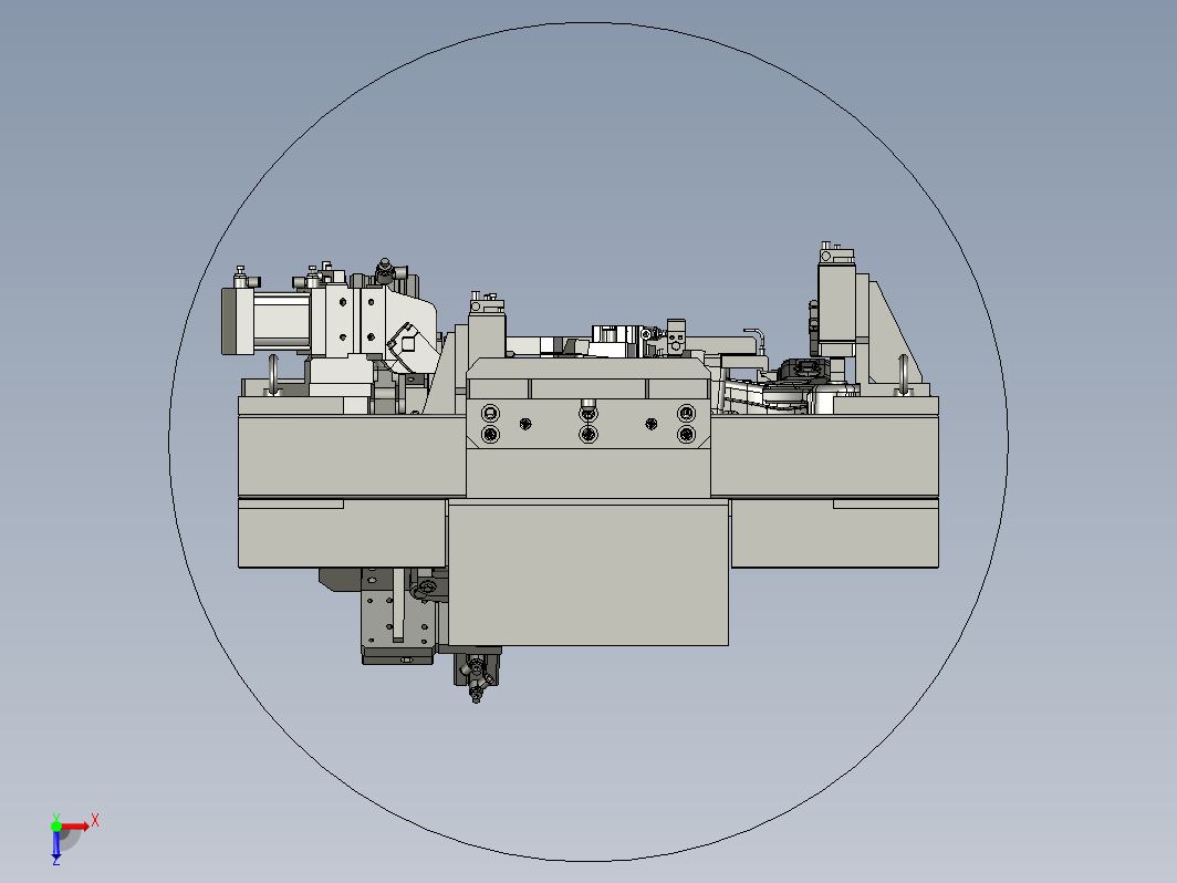 德系变位机焊接夹具分总成3D