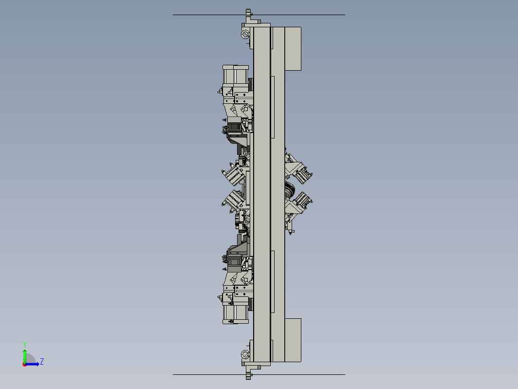 德系变位机焊接夹具分总成3D