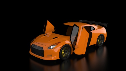 跑车外形 Nissan GTR  