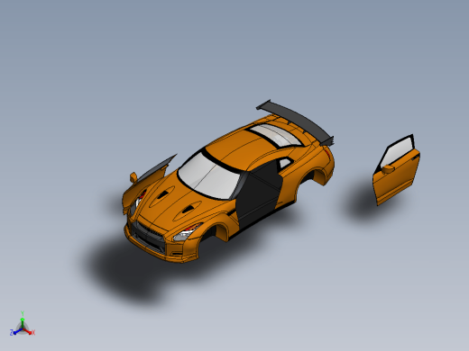 跑车外形 Nissan GTR  缩略图