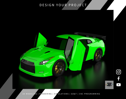跑车外形 Nissan GTR  缩略图