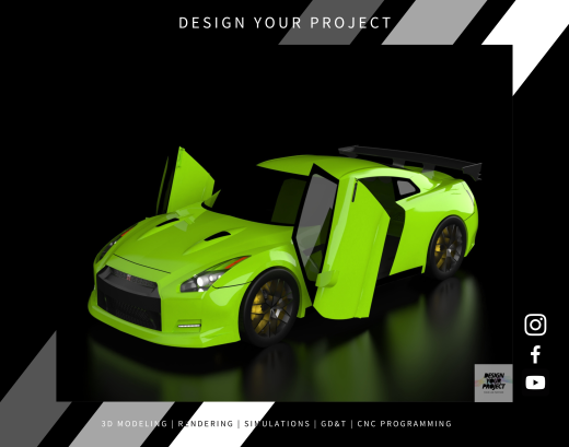 跑车外形 Nissan GTR  缩略图