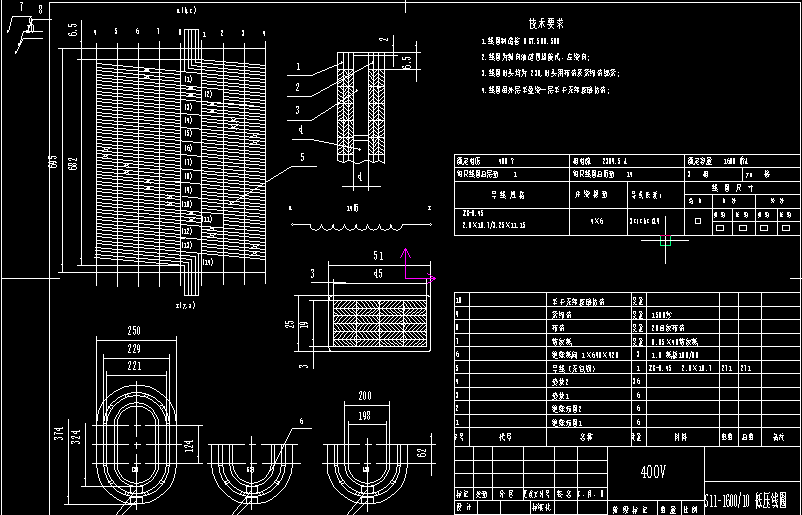 S11-M-1600-10 变压器图纸