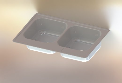 普通不锈钢双水槽缩略图