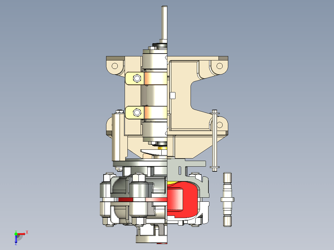 Centrifugal Pump离心泵半剖结构